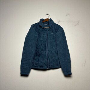 Columbia Beech Forest Fleece Jacket Women L Green Sherpa Winter Tech Outerwear